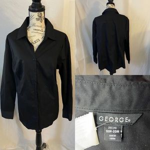 Black long sleeve top